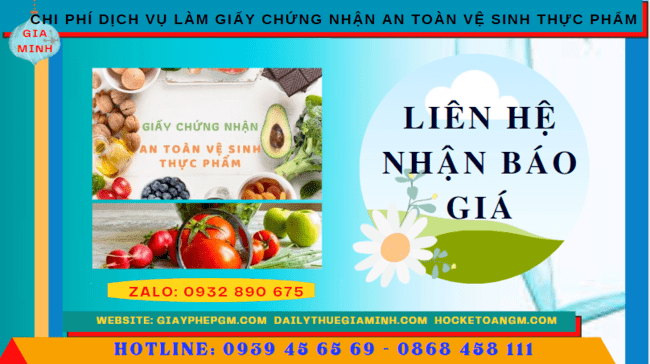 Dịch vụ làm giấy chứng nhận an toàn vệ sinh thực phẩm tại đắk lắk 5 Chi phí làm giấy chứng nhận an toàn vệ sinh thực phẩm tại Đắk Lắk
