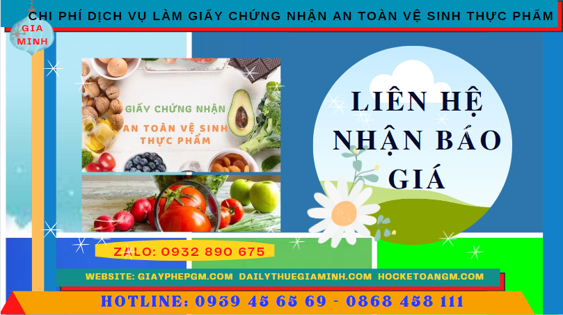 Dịch vụ làm giấy chứng nhận an toàn vệ sinh thực phẩm tại phú yên 5 Chi phí làm giấy chứng nhận an toàn vệ sinh thực phẩm tại Phú Yên