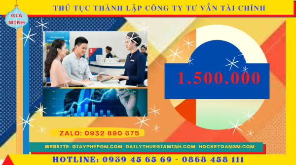 Chi phí thành lập công ty tư vấn tài chính tại Cao Bằng