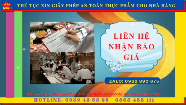 Chi phí cấp giấy phép vệ sinh an toàn thực phẩm cho nhà hàng tại Cần Thơ