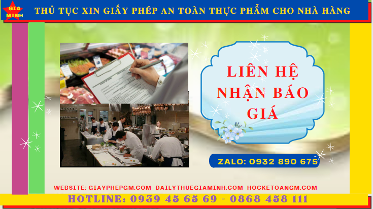 Chi phí cấp giấy phép vệ sinh an toàn thực phẩm cho nhà hàng tại Hải Phòng