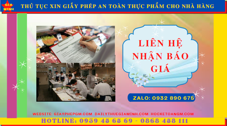 Thủ tục xin giấy phép an toàn thực phẩm cho nhà hàng tại phú quốc 5 Chi phí cấp giấy phép vệ sinh an toàn thực phẩm cho nhà hàng tại Phú Quốc