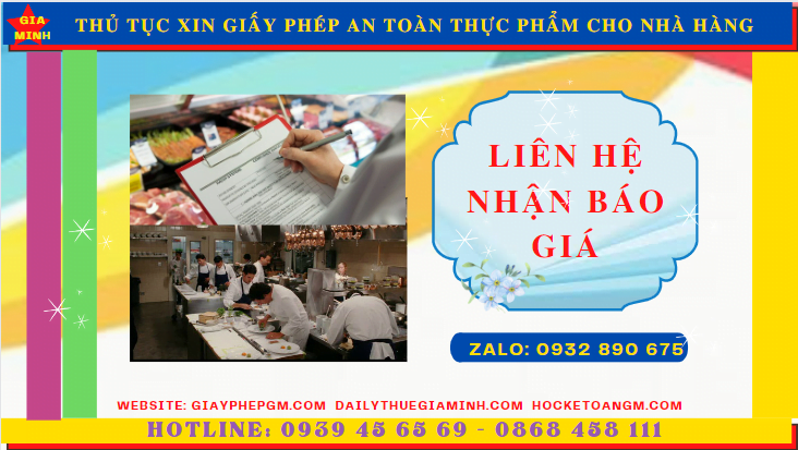 Thủ tục xin giấy phép an toàn thực phẩm cho nhà hàng tại thành phố hưng yên 5 Chi phí cấp giấy phép vệ sinh an toàn thực phẩm cho nhà hàng tại Thành Phố Hưng Yên