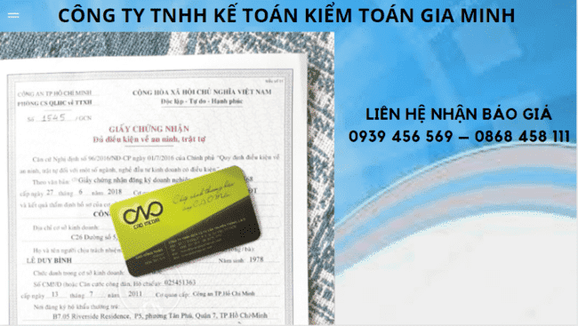 QUY TRÌNH XIN CẤP GIẤY PHÉP AN NINH TRẬT TỰ TẠI LONG AN 5 Chi phí thủ tục xin cấp giấy phép an ninh trật tự tại Long An