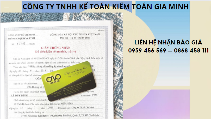 QUY TRÌNH XIN CẤP GIẤY PHÉP AN NINH TRẬT TỰ TẠI TUYÊN QUANG 5 Chi phí thủ tục xin cấp giấy phép an ninh trật tự tại Tuyên Quang