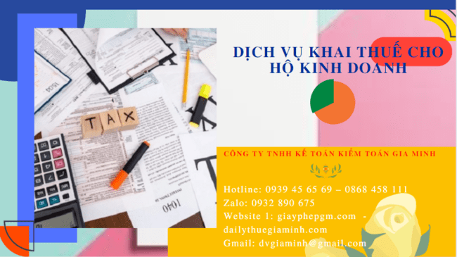 Dịch vụ báo cáo thuế cho hộ kinh doanh cá thể tại Bạc Liêu