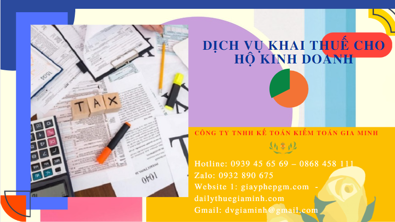 Dịch vụ báo cáo thuế cho hộ kinh doanh cá thể tại Bình Định