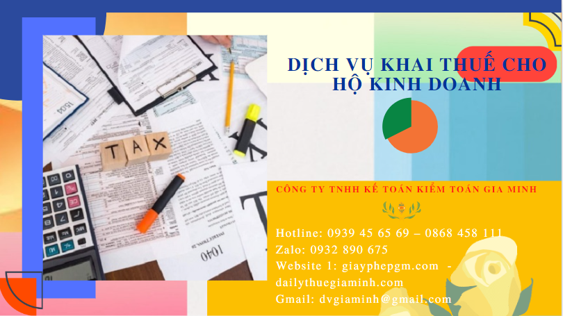 Dịch vụ khai thuế cho hộ kinh doanh bình dương 4 Dịch vụ báo cáo thuế cho hộ kinh doanh cá thể tại Bình Dương