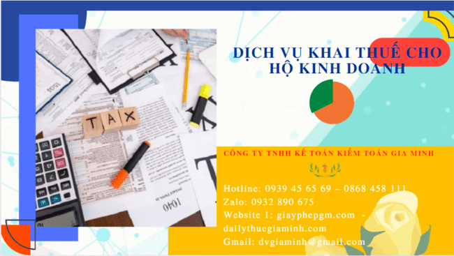 DỊCH VỤ KHAI THUẾ CHO HỘ KINH DOANH LÀO CAI 4 Dịch vụ báo cáo thuế cho hộ kinh doanh cá thể tại Lào Cai