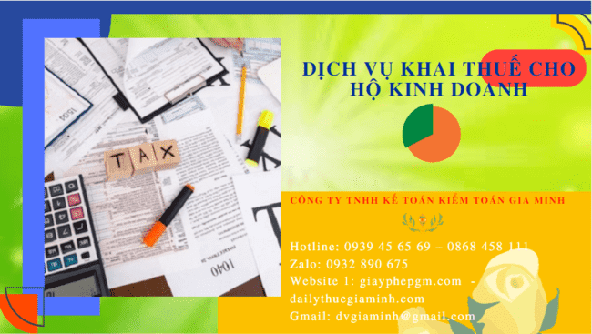 Dịch vụ khai thuế cho hộ kinh doanh long an 4 Dịch vụ báo cáo thuế cho hộ kinh doanh cá thể tại Long An