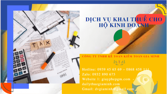 Dịch vụ báo cáo thuế cho hộ kinh doanh cá thể tại Phú Thọ