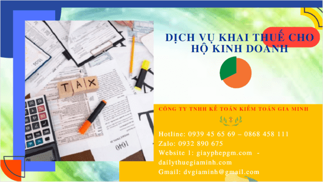 DỊCH VỤ KHAI THUẾ CHO HỘ KINH DOANH THÁI NGUYÊN 4 Dịch vụ báo cáo thuế cho hộ kinh doanh cá thể tại Thái Nguyên