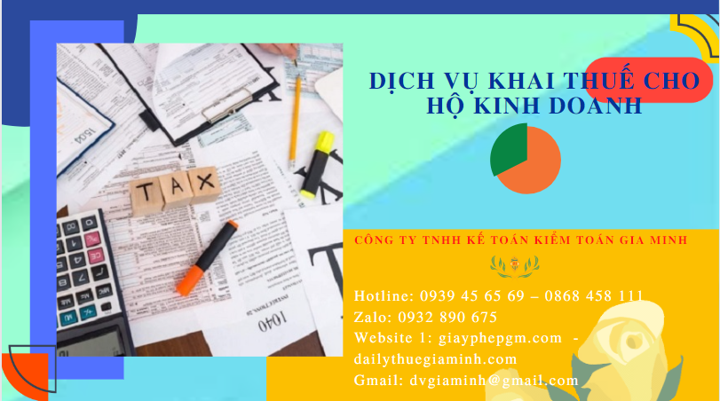 Dịch vụ khai thuế cho hộ kinh doanh tiền giang 4 Dịch vụ báo cáo thuế cho hộ kinh doanh cá thể tại Tiền Giang