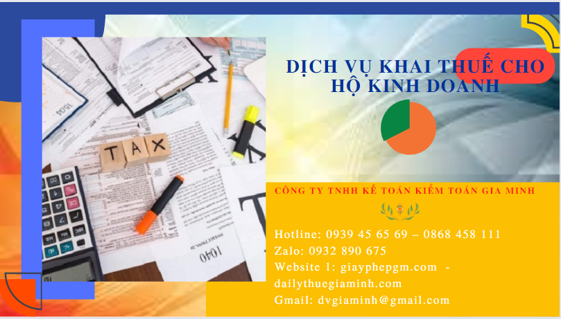 Dịch vụ báo cáo thuế cho hộ kinh doanh cá thể tại Thành phố Phủ Lý