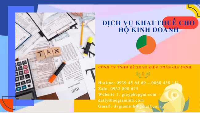 DỊCH VỤ KHAI THUẾ CHO HỘ KINH DOANH TT HUẾ 4 Dịch vụ báo cáo thuế cho hộ kinh doanh cá thể tại TT Huế
