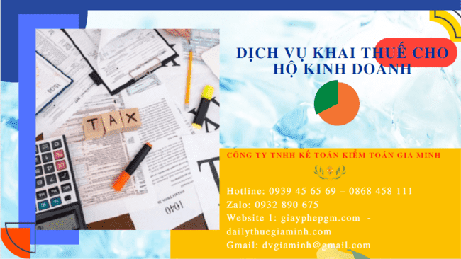 DỊCH VỤ KHAI THUẾ CHO HỘ KINH DOANH VĨNH PHÚC 4 Dịch vụ báo cáo thuế cho hộ kinh doanh cá thể tại Vĩnh Phúc
