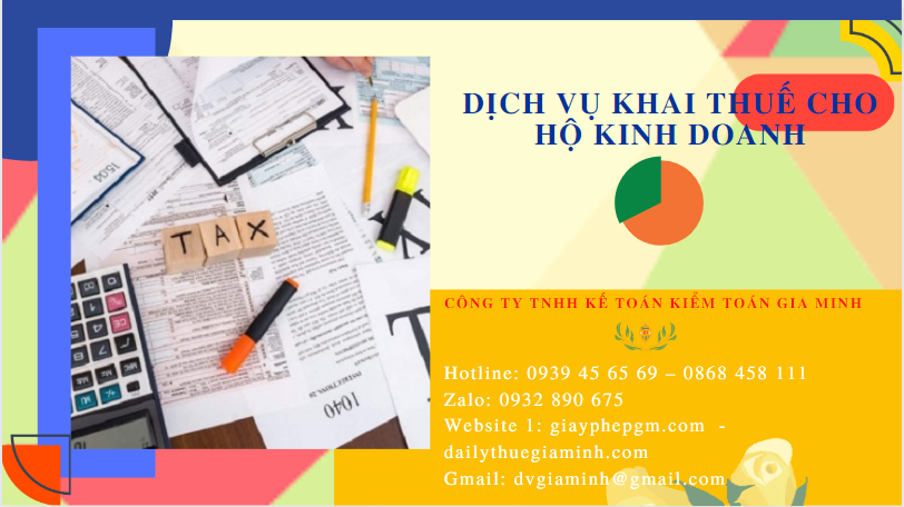 Dịch vụ khai thuế cho hộ kinh doanh vũng tàu 4 Dịch vụ báo cáo thuế cho hộ kinh doanh cá thể tại Vũng Tàu