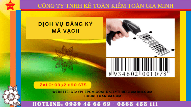 DỊCH VỤ ĐĂNG KÝ MÃ VẠCH TẠI LÀO CAI TRỌN GÓI 6 Dịch vụ đăng ký mã vạch trọn gói tại Lào Cai