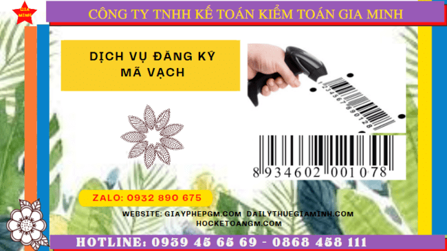 DỊCH VỤ ĐĂNG KÝ MÃ VẠCH TẠI SƠN LA TRỌN GÓI 6 Dịch vụ đăng ký mã vạch trọn gói tại Sơn La