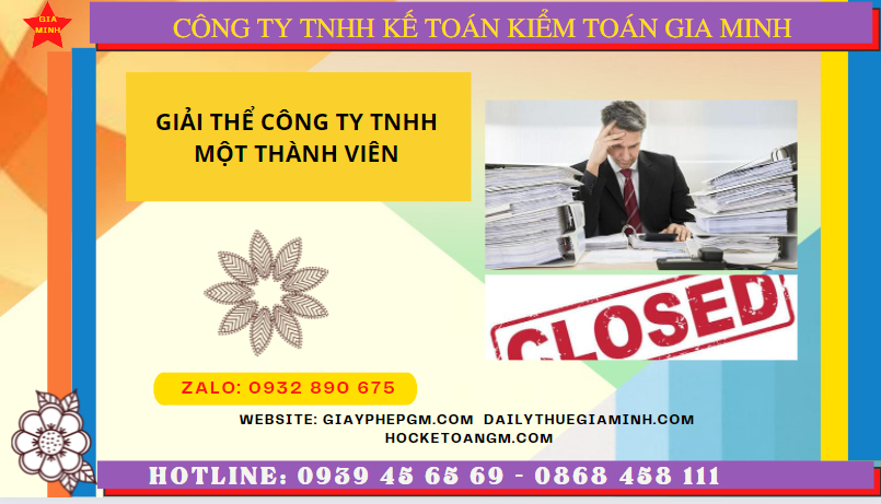 Giải thể công ty TNHH một thành viên tại Phú Thọ nhanh, đúng luật, trọn gói 6 Dịch vụ giải thể công ty tnhh trọn gói tại Phú Thọ