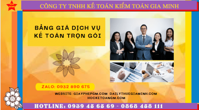 BẢNG BÁO GIÁ DỊCH VỤ KẾ TOÁN TRỌN GÓI TẠI BẮC GIANG 6 Dịch vụ kế toán trọn gói Bắc Giang năm 2023