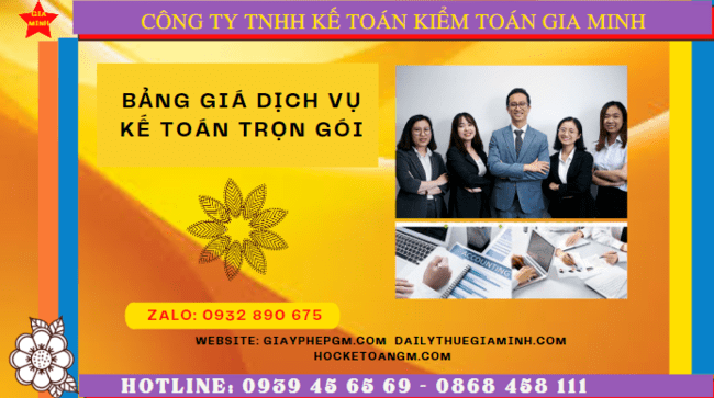 BẢNG BÁO GIÁ DỊCH VỤ KẾ TOÁN TRỌN GÓI TẠI CAO BẰNG 6 Dịch vụ kế toán trọn gói Cao Bằng năm 2023