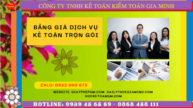 Bảng báo giá dịch vụ kế toán trọn gói tại Đà Nẵng 6 Dịch vụ kế toán trọn gói Đà Nẵng năm 2023
