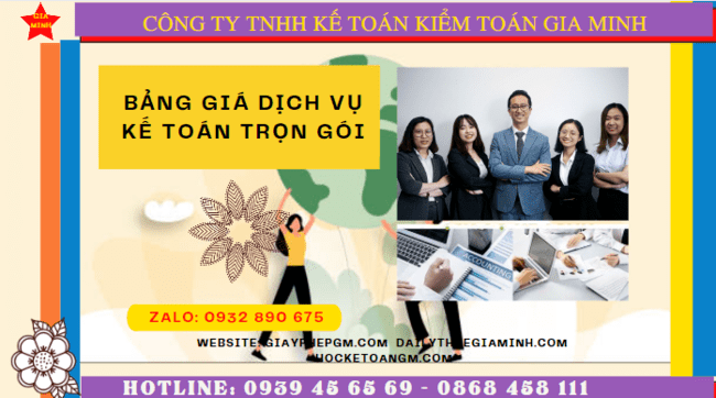 BẢNG BÁO GIÁ DỊCH VỤ KẾ TOÁN TRỌN GÓI TẠI ĐỒNG NAI 6 Dịch vụ kế toán trọn gói Đồng Nai năm 2023