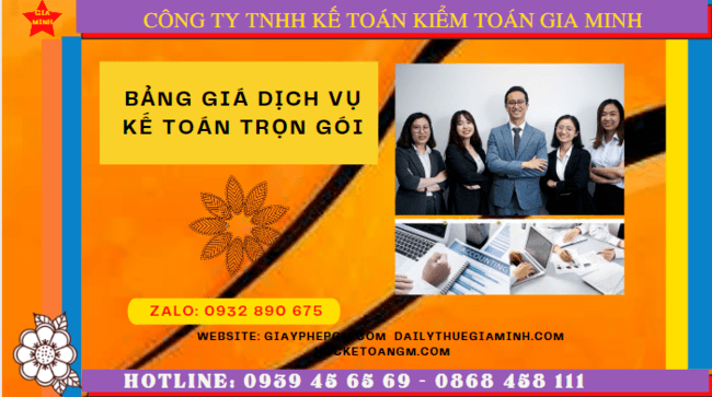 Bảng báo giá dịch vụ kế toán trọn gói tại Nam Định 18 Dịch vụ kế toán trọn gói Nam Định năm 2023