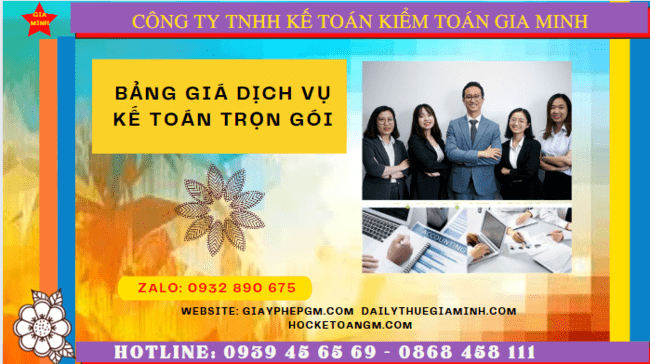 BẢNG BÁO GIÁ DỊCH VỤ KẾ TOÁN TRỌN GÓI TẠI NINH BÌNH 6 Dịch vụ kế toán trọn gói Ninh Bình năm 2023