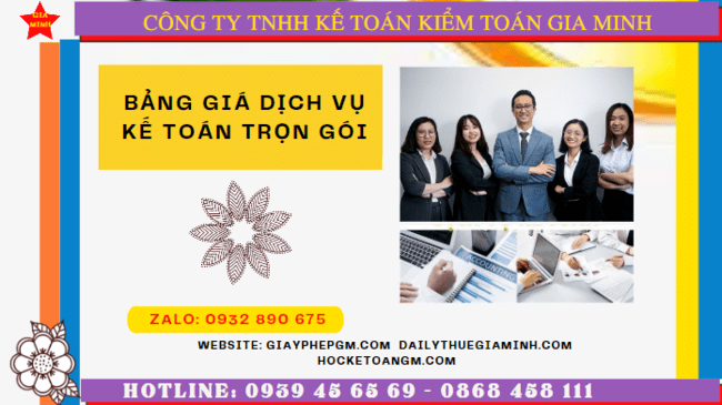 BẢNG BÁO GIÁ DỊCH VỤ KẾ TOÁN TRỌN GÓI TẠI PHÚ YÊN 6 Dịch vụ kế toán trọn gói Phú Yên năm 2023