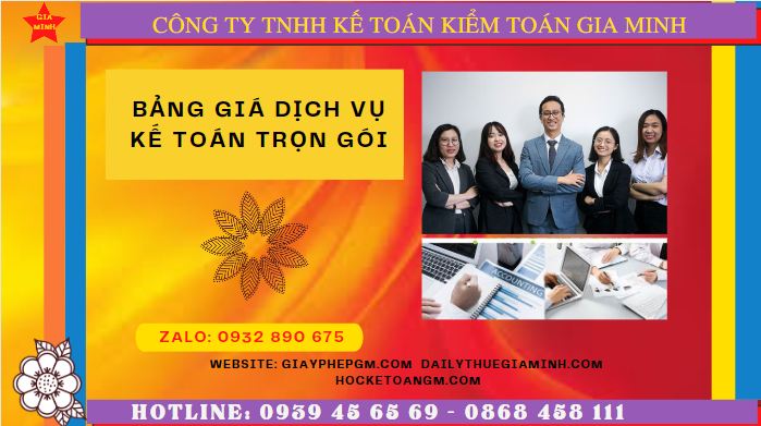 BẢNG BÁO GIÁ DỊCH VỤ KẾ TOÁN TRỌN GÓI TẠI TÂY NINH 6 Dịch vụ kế toán trọn gói Tây Ninh năm 2023