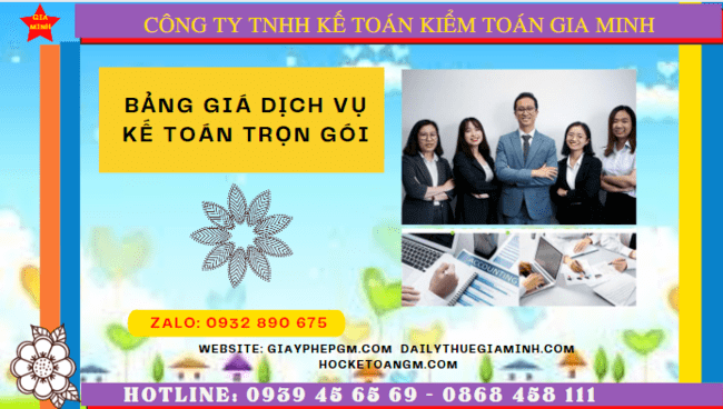 Bảng báo giá dịch vụ kế toán trọn gói tại thành phố hà nội 6 Dịch vụ kế toán trọn gói Thành Phố Hà Nội năm 2023