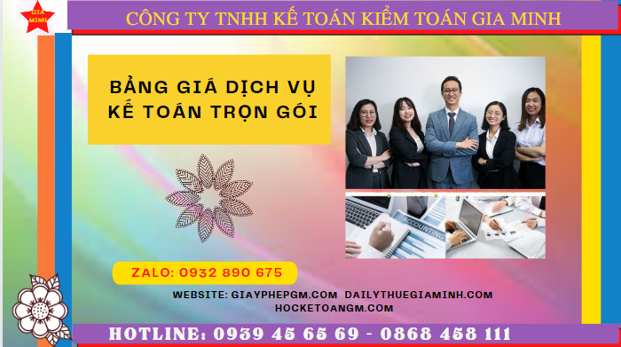 BẢNG BÁO GIÁ DỊCH VỤ KẾ TOÁN TRỌN GÓI TẠI TRÀ VINH 6 Dịch vụ kế toán trọn gói Trà Vinh năm 2023