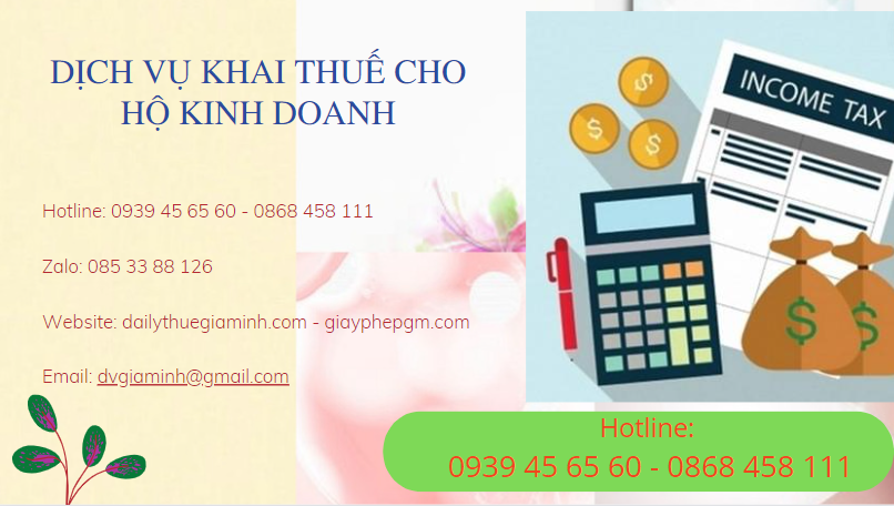 Dịch vụ khai thuế cho hộ kinh doanh tại An Giang