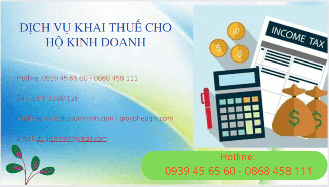 Dịch vụ khai thuế cho hộ kinh doanh tại Bắc Giang