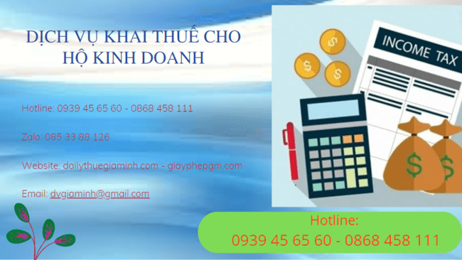 Dịch vụ khai thuế cho hộ kinh doanh tại Cà Mau