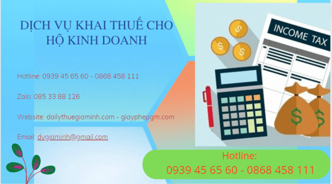 Dịch vụ khai thuế cho hộ kinh doanh tại Cần Thơ