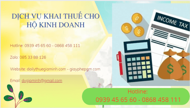 DỊCH VỤ KHAI THUẾ CHO HỘ KINH DOANH HẢI DƯƠNG 6 Dịch vụ khai thuế cho hộ kinh doanh tại Hải Dương