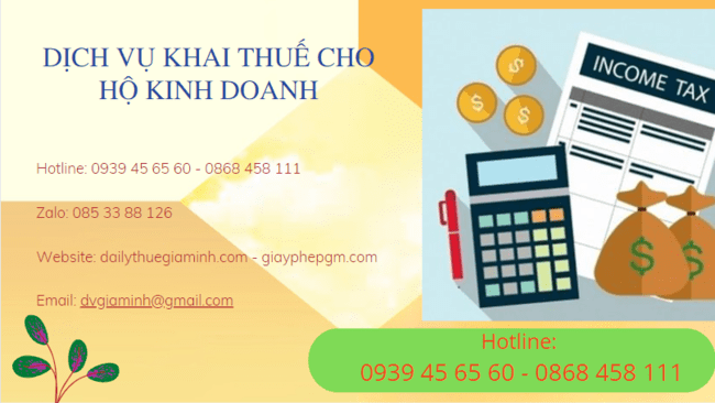 DỊCH VỤ KHAI THUẾ CHO HỘ KINH DOANH LÀO CAI 6 Dịch vụ khai thuế cho hộ kinh doanh tại Lào Cai