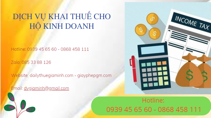 Dịch vụ khai thuế cho hộ kinh doanh tại Nam Định