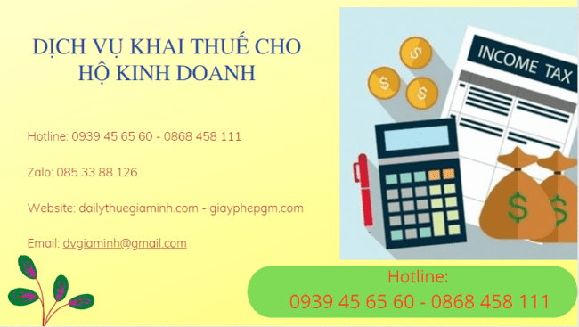 Dịch vụ khai thuế cho hộ kinh doanh tại Quảng Bình