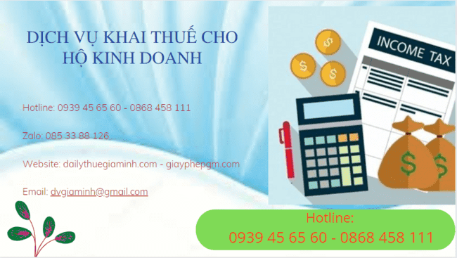 DỊCH VỤ KHAI THUẾ CHO HỘ KINH DOANH THÁI NGUYÊN 6 Dịch vụ khai thuế cho hộ kinh doanh tại Thái Nguyên