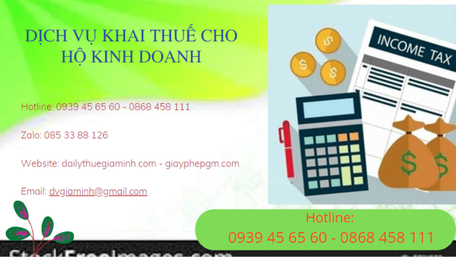 Dịch vụ khai thuế cho hộ kinh doanh tại Thành Phố Hà Nội