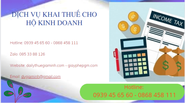 Dịch vụ khai thuế cho hộ kinh doanh tại TP Hải Phòng