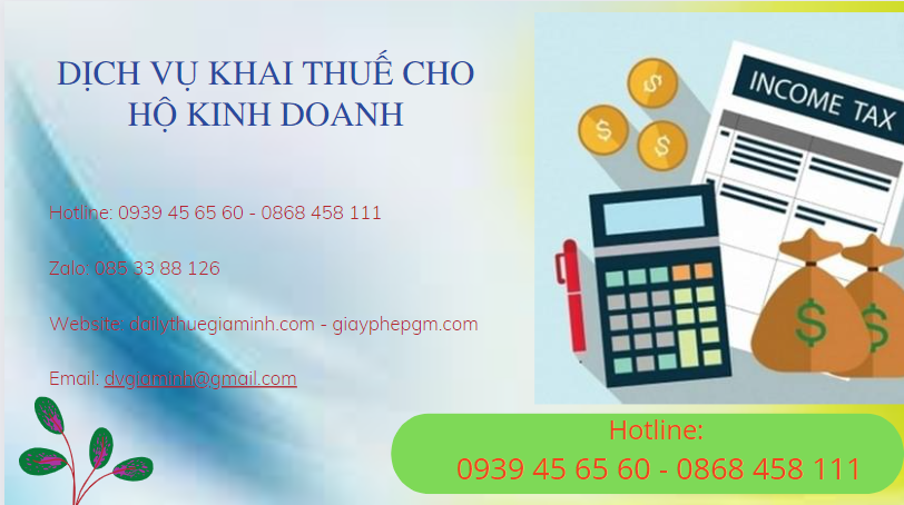 Dịch vụ khai thuế cho hộ kinh doanh tp hồ chí minh 6 Dịch vụ khai thuế cho hộ kinh doanh tại TP Hồ Chí Minh
