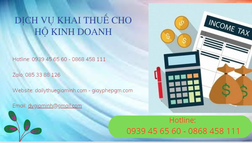 Dịch vụ khai thuế cho hộ kinh doanh tại Trà Vinh