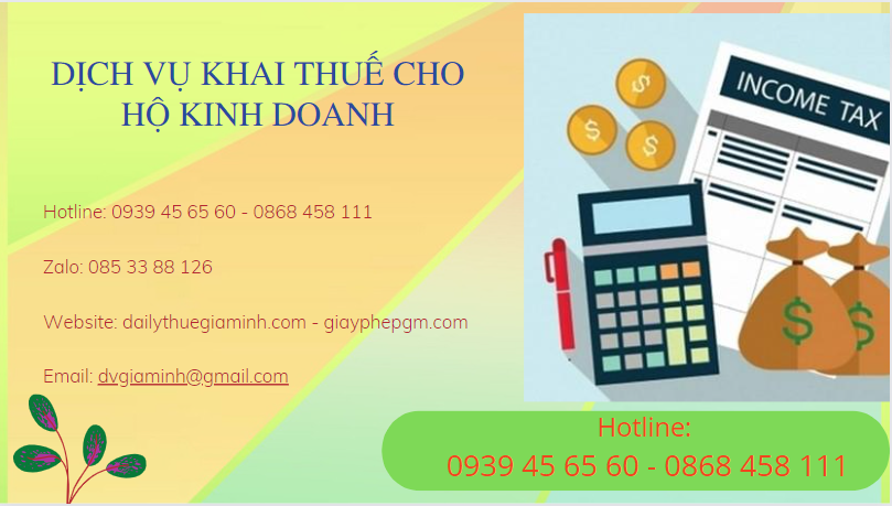 DỊCH VỤ KHAI THUẾ CHO HỘ KINH DOANH TUYÊN QUANG 6 Dịch vụ khai thuế cho hộ kinh doanh tại Tuyên Quang