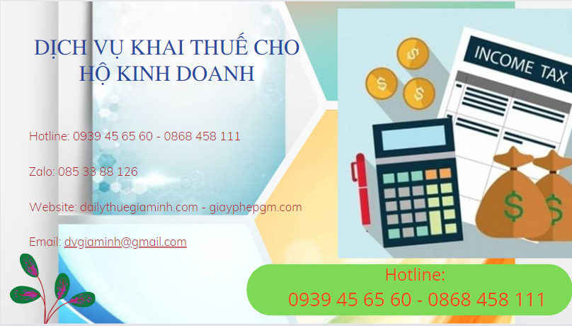 DỊCH VỤ KHAI THUẾ CHO HỘ KINH DOANH VĨNH PHÚC 6 Dịch vụ khai thuế cho hộ kinh doanh tại Vĩnh Phúc