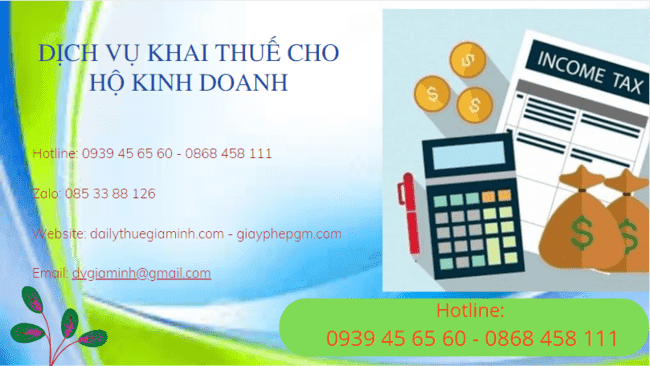 Dịch vụ khai thuế cho hộ kinh doanh tại Yên Bái
